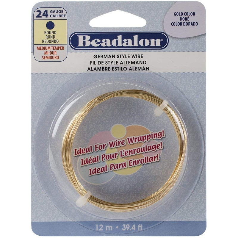 Beadalon German Style Wire-Gold Round - 24 Gauge, 37.4' - Image 4