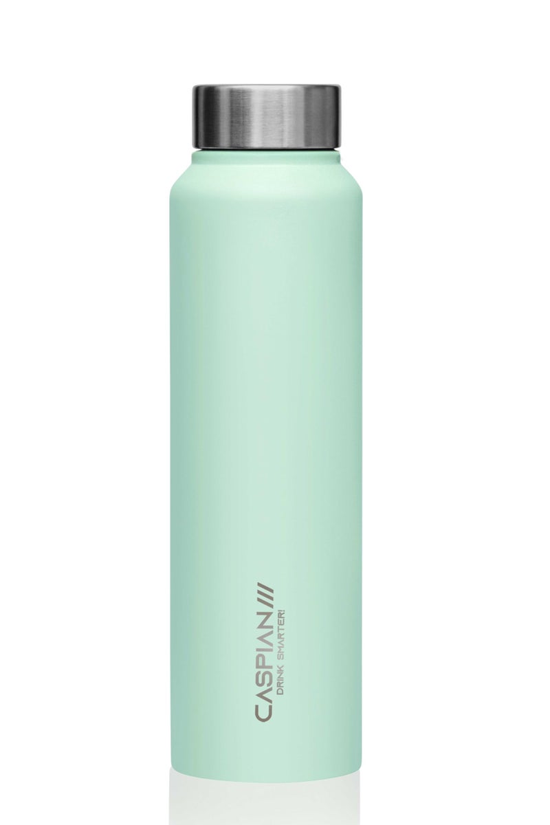 CASPIAN /// Astra Stainless Steel Water Bottle (Mist Green, 1 Litre, Set of 1)| Leak Proof Thunder for Fridge Home Office Travel School Kids Boys Girls Adults Sports Gym Yoga - Image 1