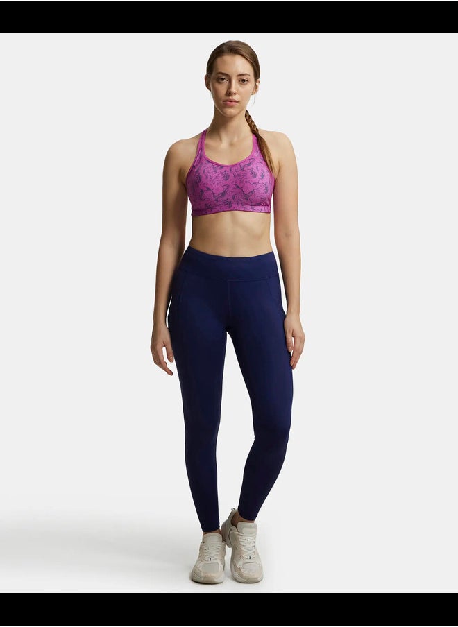 JOCKEY - Jockey MW12 Women's Tactel Microfiber Elastane Stretch Performance Leggings with Side Pockets and Stay Dry Technology - Image 1