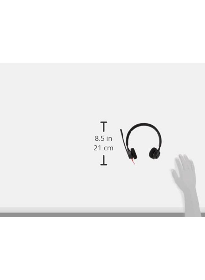 Poly Renewed - Blackwire 3320 USB-A - Wired Over Ear, Dual-Ear (Stereo) Headphones With Mic - Image 2