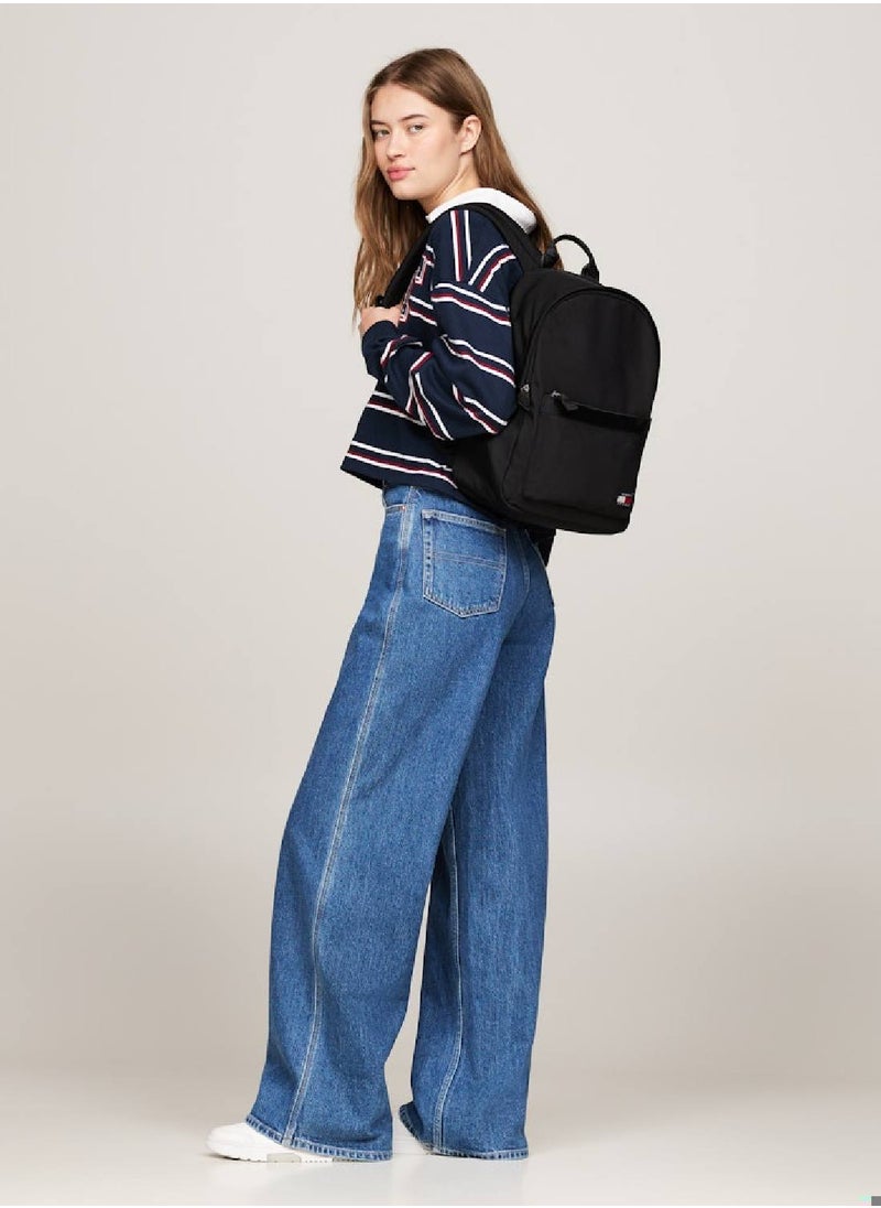 TOMMY JEANS - Women's Essential Daily Backpack - Polyester, Black - Image 1