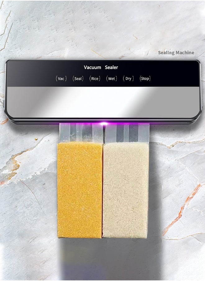 Joshberg Vacuum Sealer Machine,Fast-Compact/Multi-Functional Food Saver Vacuum Sealer Machine with 10 bags, High Powerful Vacuum Sealers for Food, Automatic Sealing & Dry & Moist Modes  - Image 3