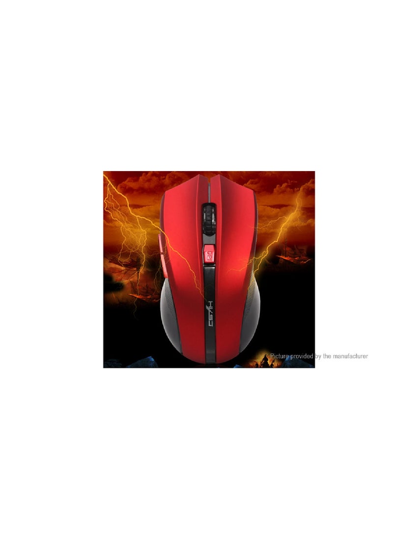 HXSJ - X50 Wireless Mouse Red/Black - Image 1