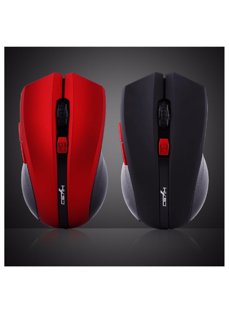 HXSJ - X50 Wireless Mouse Red/Black - Image 1
