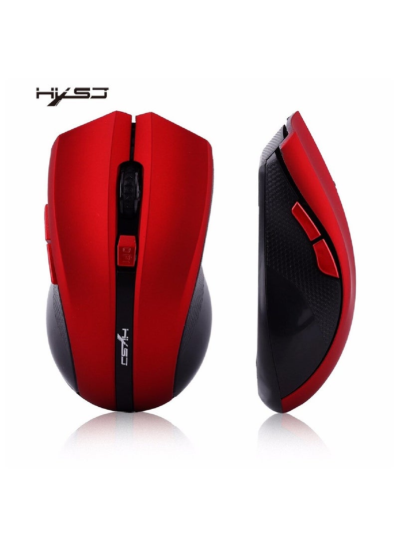 HXSJ - X50 Wireless Mouse Red/Black - Image 1