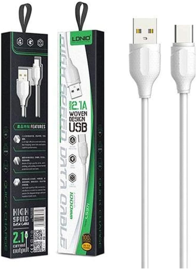LDNIO - LDNIO LS-371 type c USB 1.0m Fast Charging cable Data Cable - Image 1