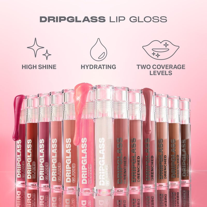 MORPHE Dripglass High Shine Lip Gloss - Semi-Sheer or Full Coverage Lip Color with Glass-Like Shine and Nonsticky Finish - Infused With Squalane & Vitamin E - Shatterproof Mauve (0.13 Fl Oz) - Image 4