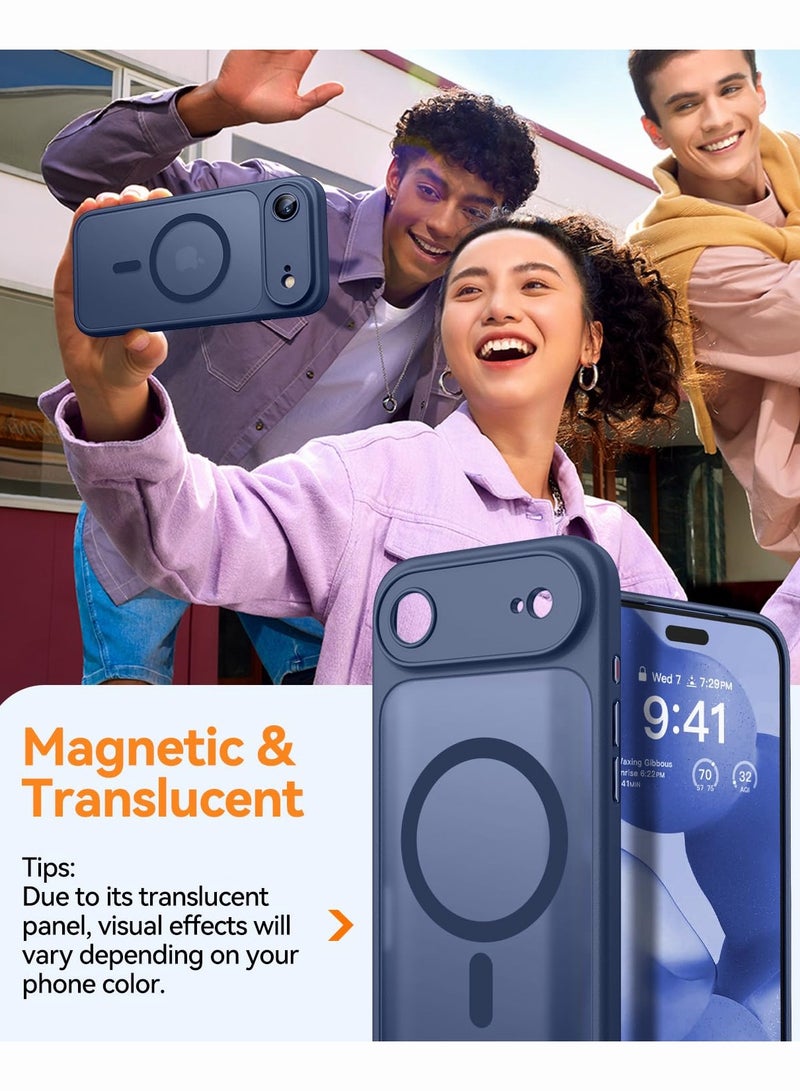 SOKAD MagSafe Matte Blue Case for iPhone Air, Full Camera Protection - Image 4