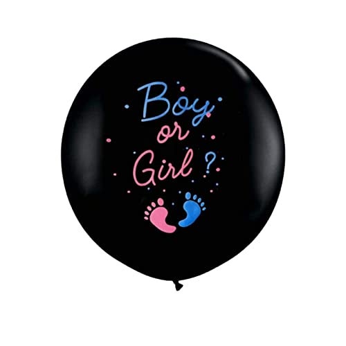 Atpata Funky Giant Black Balloon for Baby Shower Showstopper Surprise | Balloon Bursting Fun | Pop in Style | 24inch Size | 1pc. - Image 2