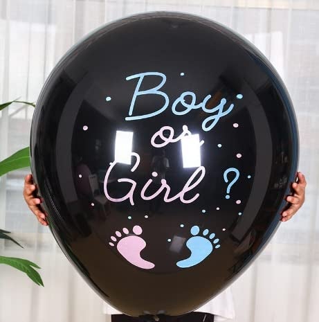 Atpata Funky Giant Black Balloon for Baby Shower Showstopper Surprise | Balloon Bursting Fun | Pop in Style | 24inch Size | 1pc. - Image 5