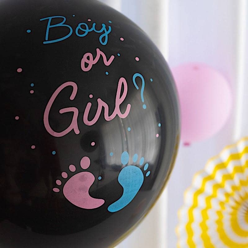 Atpata Funky Giant Black Balloon for Baby Shower Showstopper Surprise | Balloon Bursting Fun | Pop in Style | 24inch Size | 1pc. - Image 4