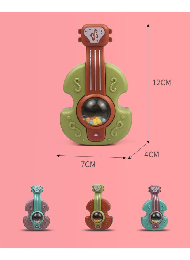 Cartoon Cheap Clockwork Toy Restaurant Kindergarten Reward Yiwu Stall Jumping Assembled Small Toy Car-Color:small Guitar Rattle  - Image 1