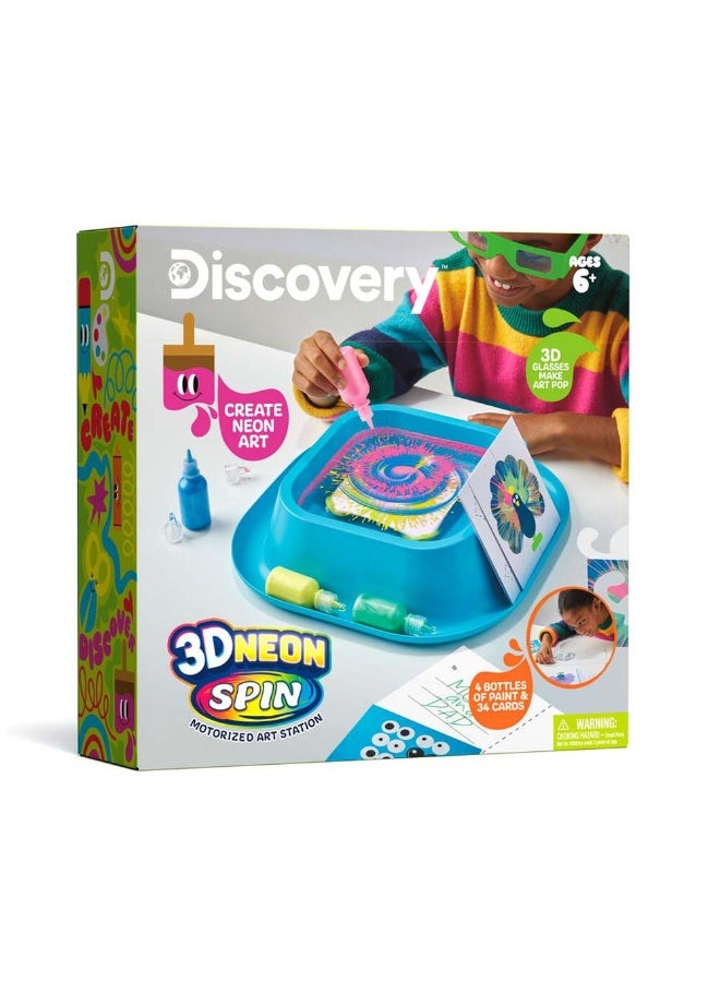 Discovery 3D Neon Spin Motorized Art Station (38 Pieces) - Image 1