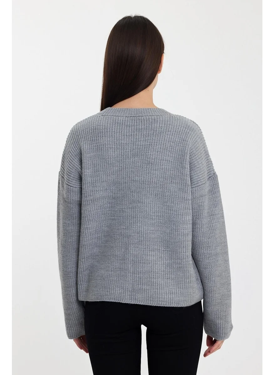 الكسندرجاردي Alexandergardı Oversize Basic Sweater(A92145-S)