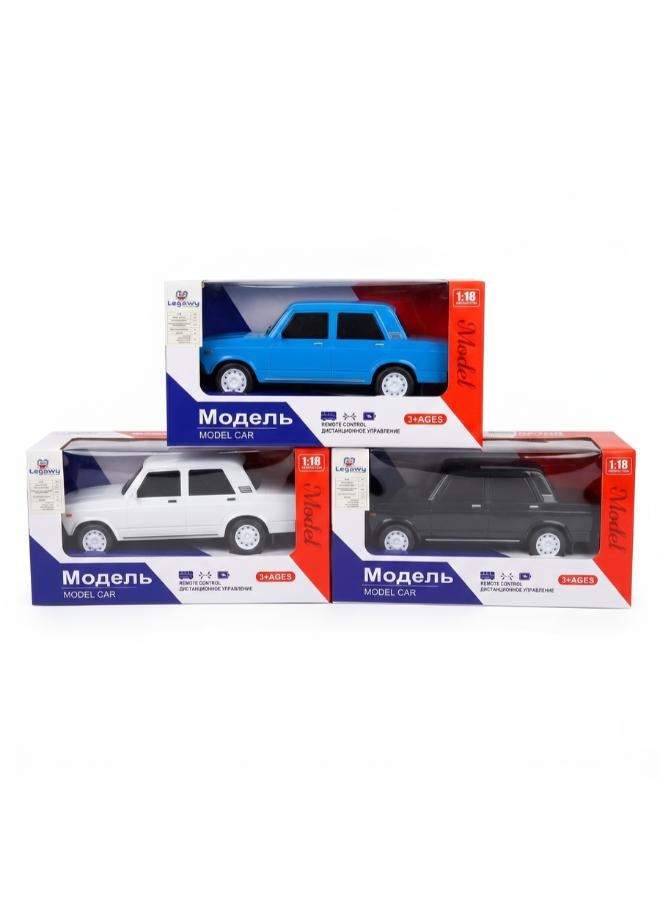 Remote Control Classic Model Car - 1:18 Scale - Blue - Image 2