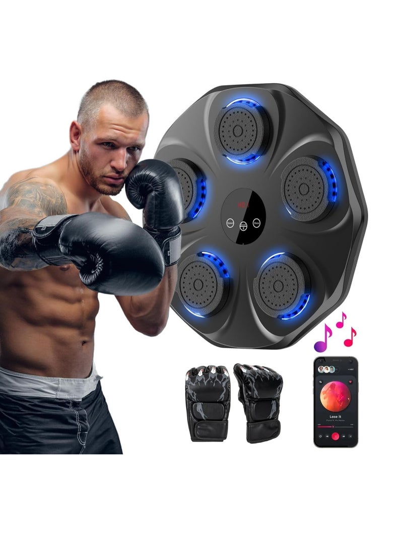 TRASSLE Music Boxing Machine with Gloves – Wall-Mounted Smart Bluetooth Boxing Trainer - Image 1
