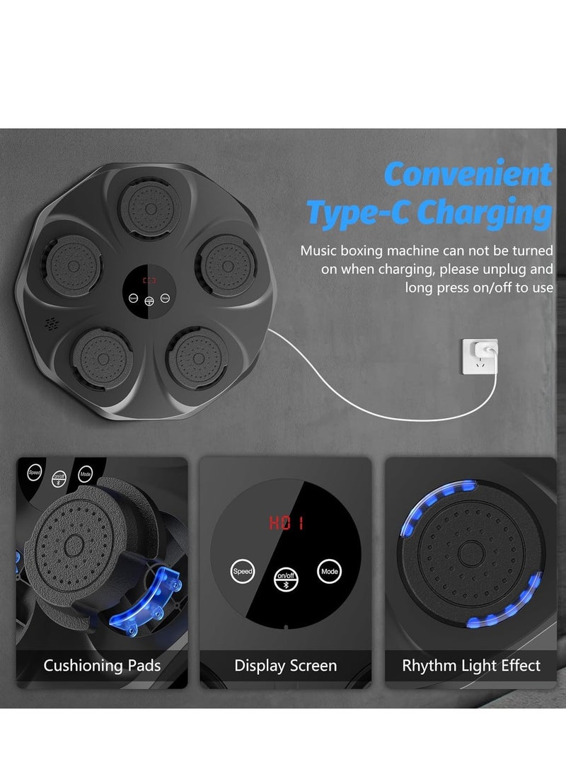 TRASSLE Music Boxing Machine with Gloves – Wall-Mounted Smart Bluetooth Boxing Trainer - Image 2
