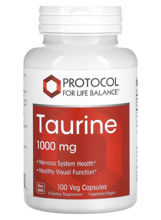 Taurine 1000 mg 100 Veg Capsules