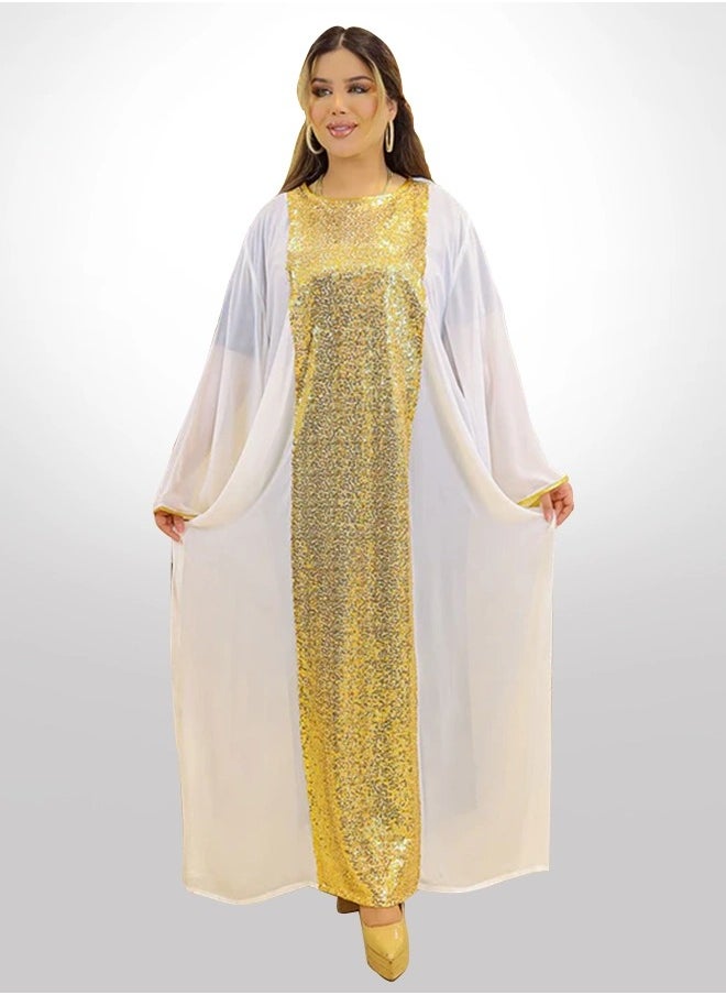 زمرد - چلابية كويتي شيفون - تطريز - Image 1