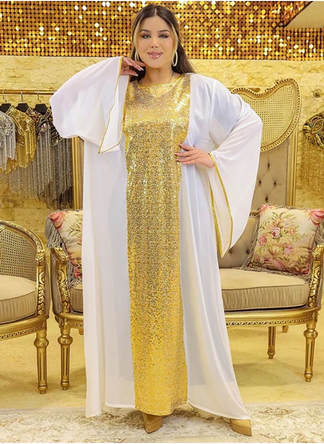 زمرد - چلابية كويتي شيفون - تطريز - Image 1