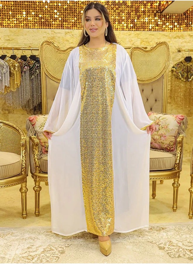 زمرد - چلابية كويتي شيفون - تطريز - Image 1