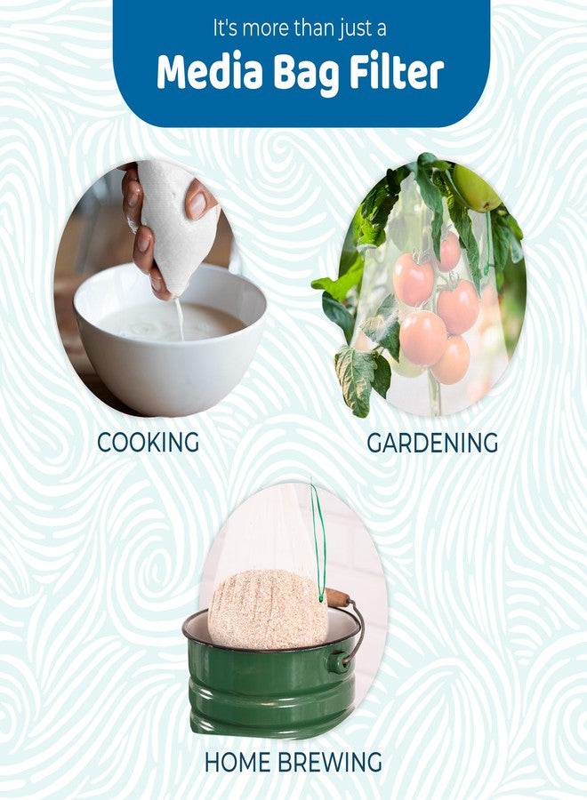 SunGrow Media Filter Bags, White Mesh Nylon Pouch for Holding Aquarium Active Carbon, Bio Rings, Lavender, Spices, Dried Flowers, 10 Pcs per Pack - Image 4