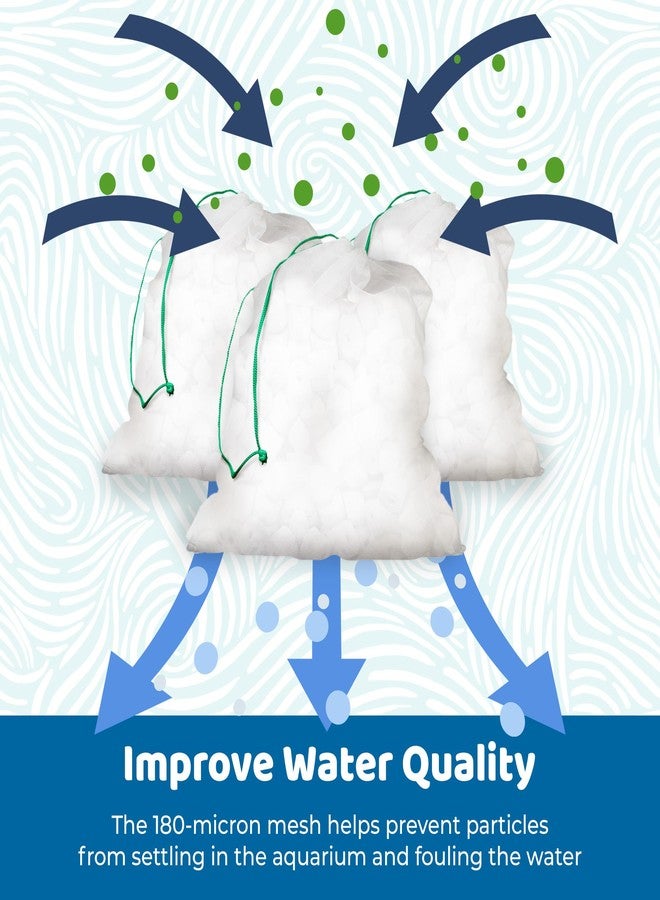 SunGrow Media Filter Bags, White Mesh Nylon Pouch for Holding Aquarium Active Carbon, Bio Rings, Lavender, Spices, Dried Flowers, 10 Pcs per Pack - Image 2