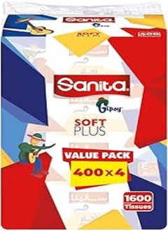 Sanita Gipsy 400 sheet Soft Facial Tissues Set of 4