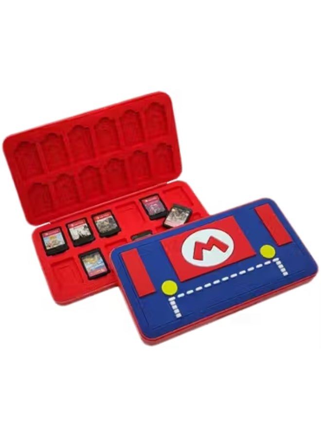 حافظة حاملة كروت ألعاب نينتندو سويتش على شكل بدلة ماريو - 24 خانة - Image 2