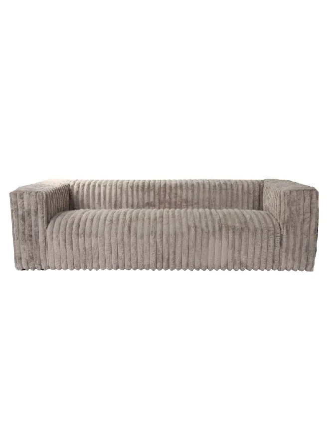 Micasa High-Quality And Durable Fabric 3-Seater Sofa Grey 66.5 X 100 X 255 Cm Pjs23805