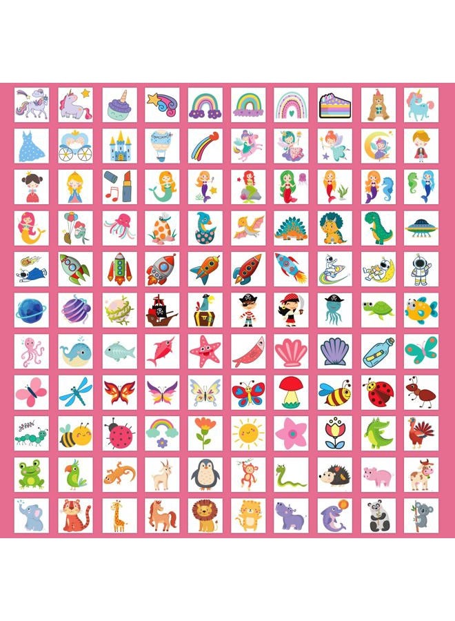PARTYWIND Partywind Kids Temporary Tattoos, 204 PCS Fake Tattoo Stickers for Kids Party Supplies Favors Decorations, Surprise Birthday Goodie Bag Stuffers (Individually Wrapped) - Image 3
