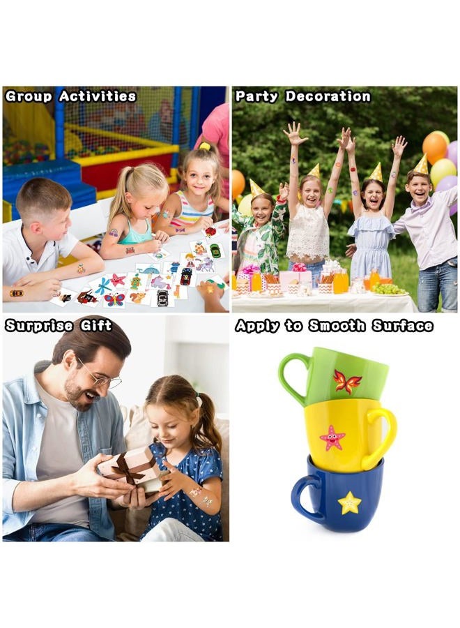 Partywind Kids Temporary Tattoos, 204 PCS Fake Tattoo Stickers for Kids Party Supplies Favors Decorations, Surprise Birthday Gifts Goodie Bag Stuffers (Individually Wrapped) - Image 5