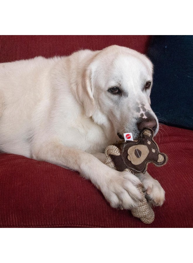 سبوت حلقات حيوانات من الجلد الصناعي المتين من SPOT - لعبة حبل للكلاب، مصنوعة من الجلد الطبيعي وقماش الجوت، حلقة حبل متينة رائعة للشد والمضغ - 11 بوصة، أنماط متنوعة، قطعة واحدة - Image 4