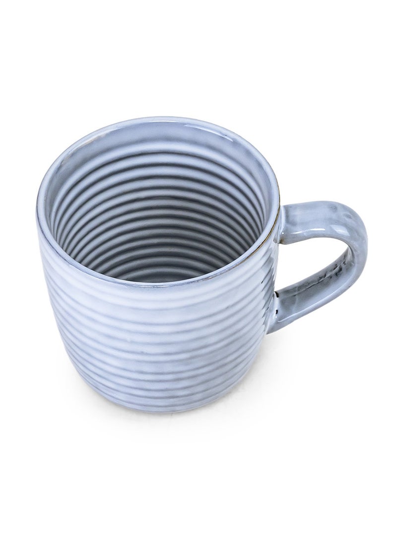 Cuisine Art Tia Collection 420ml Stoneware Mug - Blue Large & Durable Coffee Cup - Image 5