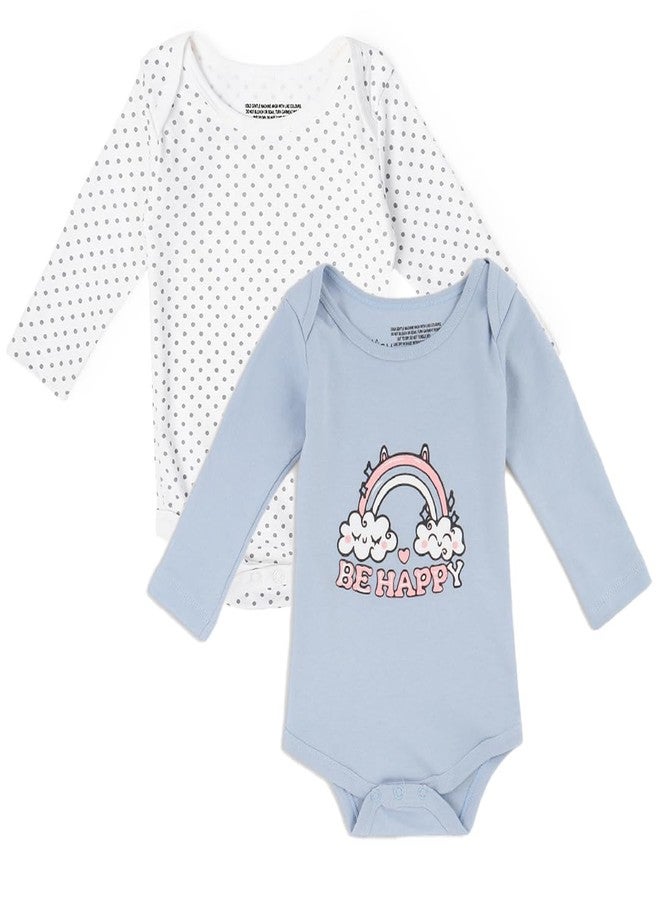 موش طقم ملابس داخلية من الخيزران فائق النعومة للجنسين من موش للأطفال حديثي الولادة/الأطفال، عبوة من قطعتين (0-3 أشهر، ليلي ونهاري) - Image 1