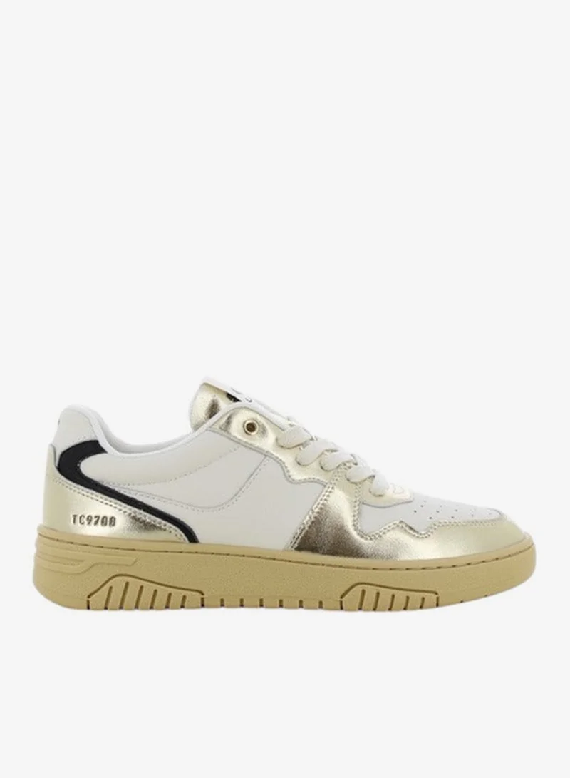 SJ SJ Women's Metallic Lace-Up Closure Sneakers