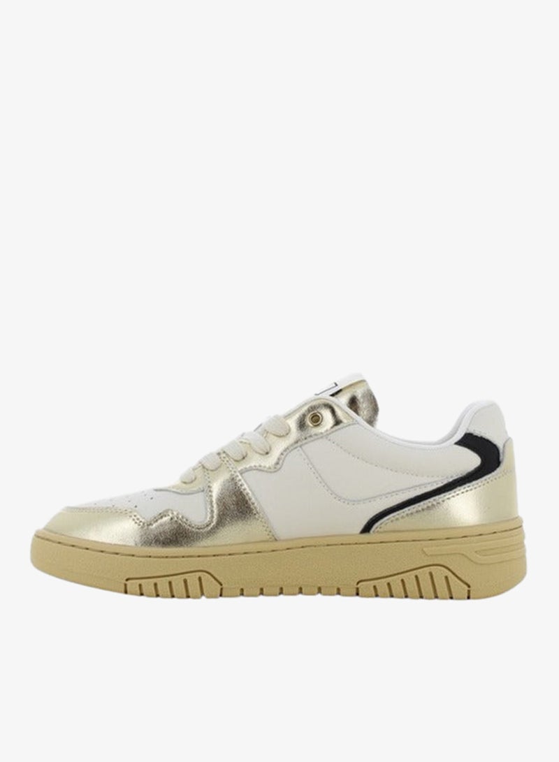 SJ Women's Metallic Lace-Up Closure Sneakers - Image 5