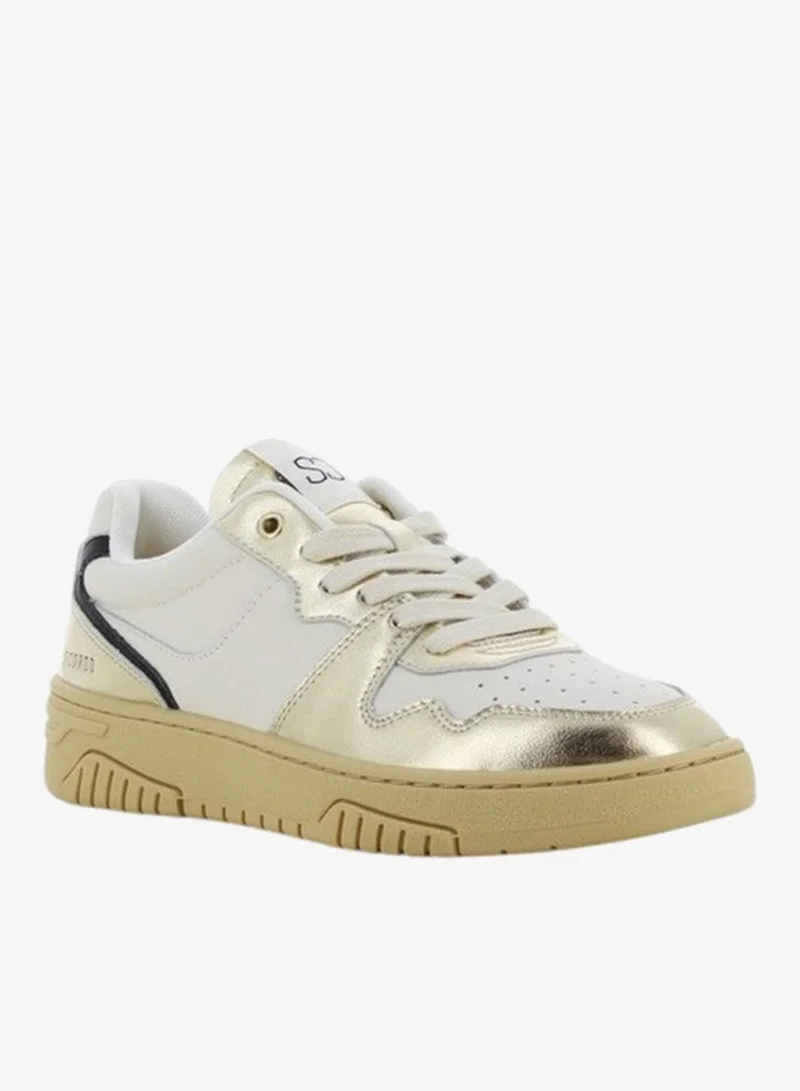 SJ SJ Women's Metallic Lace-Up Closure Sneakers