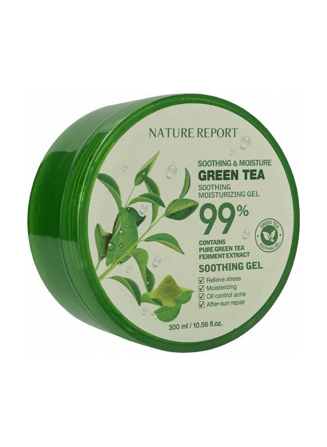 NATURE REPORT Soothing & Moisture Gel GREEN TEA 