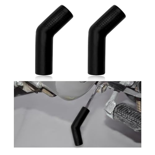 Suvnie 2 PCS Motorcycle Gear Shift Lever Shoe Protector Motorbike Rubber Anti Slip Shifter Cover Universal Shift Lever Pedal Cover Motorcycle Accessories for Dirt Bikes ATVs Black - Image 1