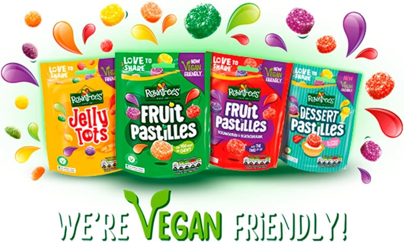Rowntrees Rowntree's Fruit Pastilles Strawberry & Blackcurrant - Vegan Friendly Candy, 143g - Image 4