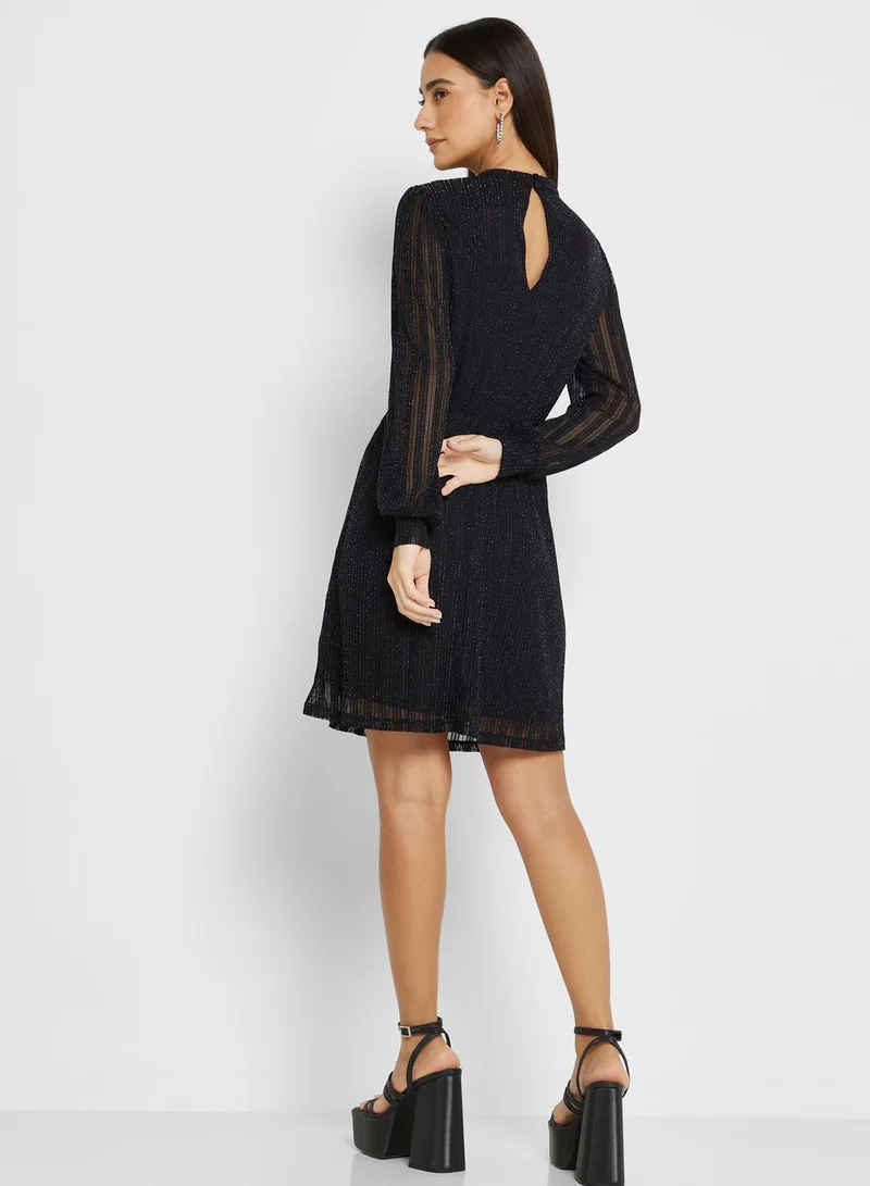 Jacqueline de Yong Key Hole Shimmer Dress