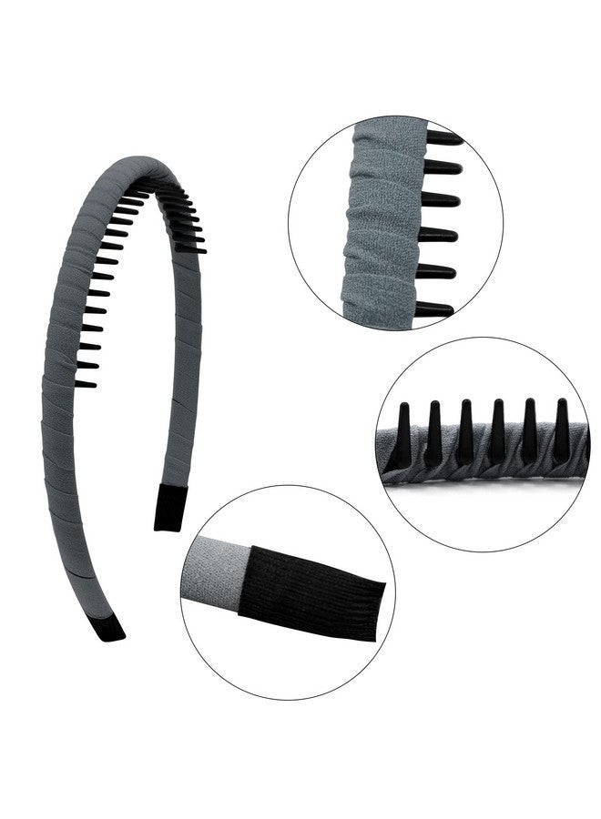 Duufin 12 Pieces Teeth Comb Headband Nonslip Hair Headbands Colorful Teeth Headbands For Girls Women 12 Colors - Image 4