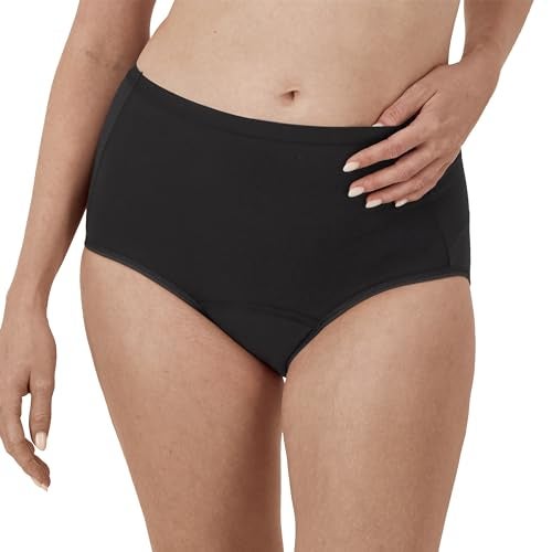 Hanes Women's Comfort, Period. Briefs, Super Leak Post-Partum & Period Underwear, 3-Pack - Image 2