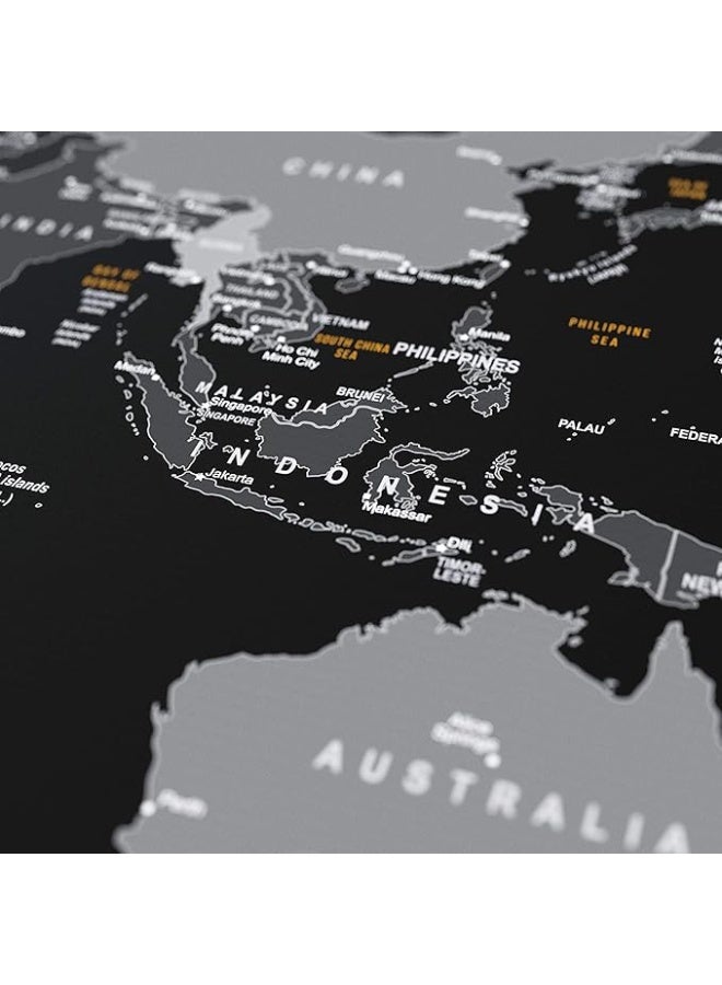 XXL Mouse Mat – Extra Large Gaming Mouse Pad 1200 x 800 x 3mm – Speed & Precision – Extended Desk Mat with World Map Design - Image 2