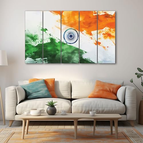 The Castle Decor Indian art painting with frame 5 Big Size (27x48) Wall Art for living room,Bedroom,Drawing room,Hotels-Digital Painting - Image 1