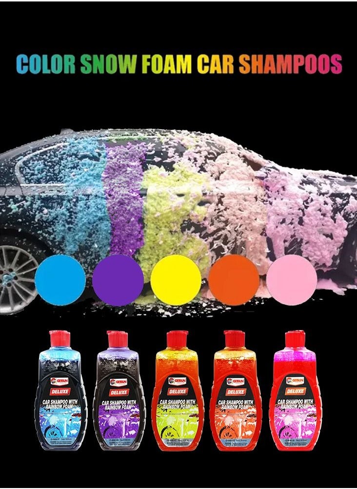GETSUN - G-9061B Car Shampoo With Rainbow Foam 500ml (Foaming Color : Orange) - Image 1