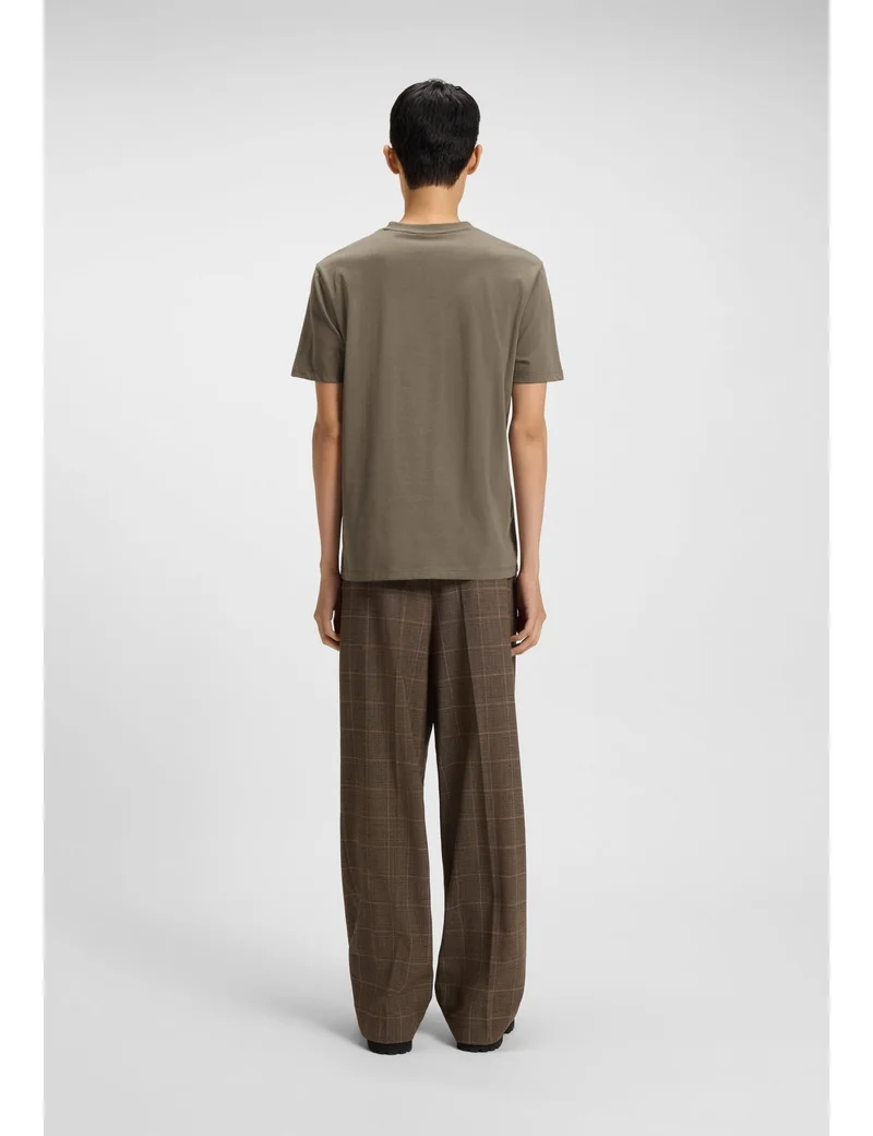 HUGO Cotton-jersey T-shirt with embroidered logo artwork