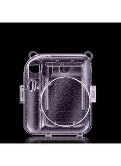 O Ozone Transparent Hard Camera Case for Fujifilm Instax Mini 12 Instant Camera Cover with Adjustable Strap  - Purple  - Image 3