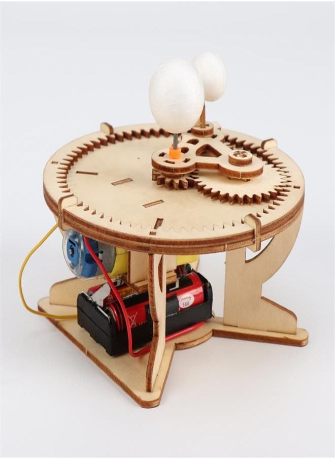 Solar System Model Kit Rotating Orbital Solar System Earth and Moon Around The Sun Stem Toy Assembling DIY Model Scientific Kit for Eclipse Lunar Eclipse  - Image 3